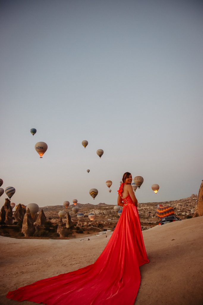 Cappadocia sunrise balloons take off