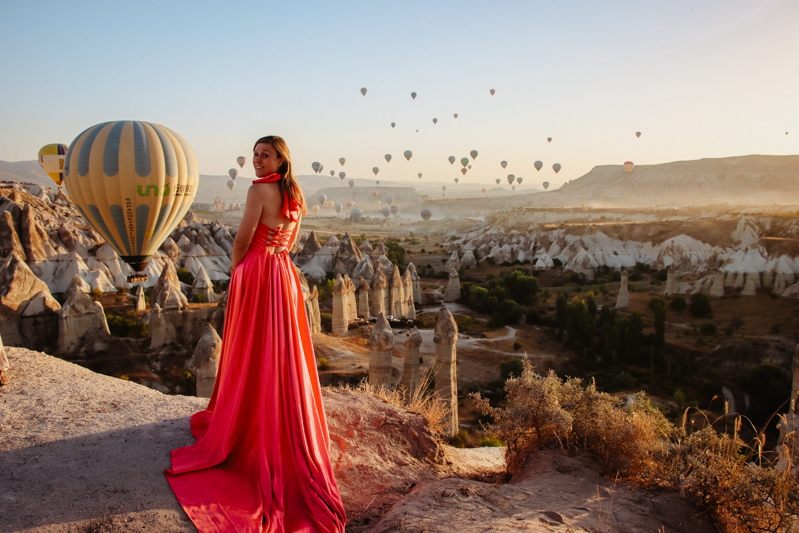Cappadocia sunrise balloons love valley